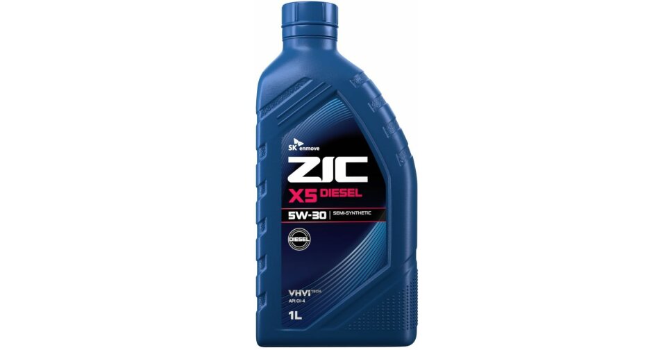 Масло моторное ZIC X5 Diesel 5w30, полусинтетическое, API SL/CI-4, для ...