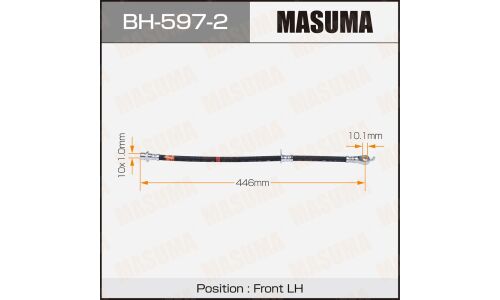 Шланг тормозной Masuma для Toyota Land Cruiser, передний, левый, арт. BH-597-2