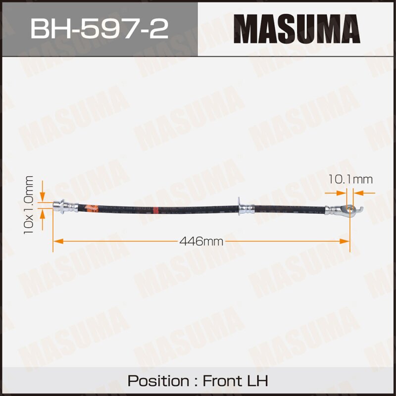 

Шланг тормозной MASUMA T- /front/ LAND CRUISER UZJ200L LH