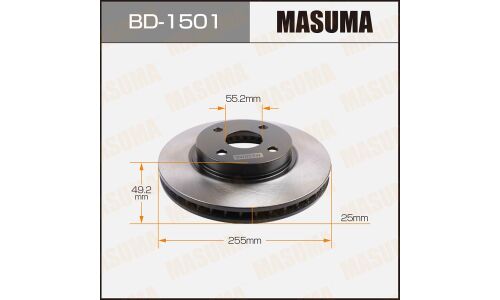Тормозной диск Masuma передний, арт. BD-1501