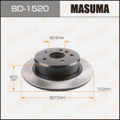 Тормозной диск Masuma задний, арт. BD-1520 Тормозной диск Masuma задний, арт. BD-1520