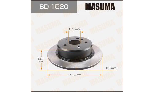 Тормозной диск Masuma задний, арт. BD-1520