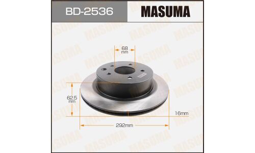 Тормозной диск Masuma задний, арт. BD-2536