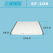 Фильтр салонный Hepafix, арт. EF-104