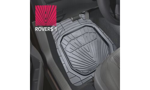 Коврики универсальные CARFORT ROVERS 1 для переднего ряда, серый цвет, ванночка, 2шт