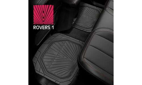 Коврики универсальные CARFORT ROVERS 1 для заднего ряда, черный цвет, ванночка, 2шт