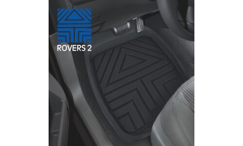 Коврики универсальные CARFORT ROVERS 2 для переднего ряда, черный цвет, ванночка, 2шт