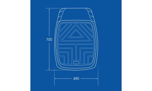 Коврики универсальные CARFORT ROVERS 2 для переднего ряда, черный цвет, ванночка, 2шт