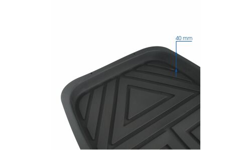 Коврики универсальные CARFORT ROVERS 2 для заднего ряда, черный цвет, ванночка, 2шт