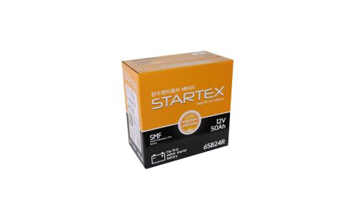 Аккумулятор Startex 65B24R, 50Ач, CCA 470А, необслуживаемый (распродажа 2022 г)
