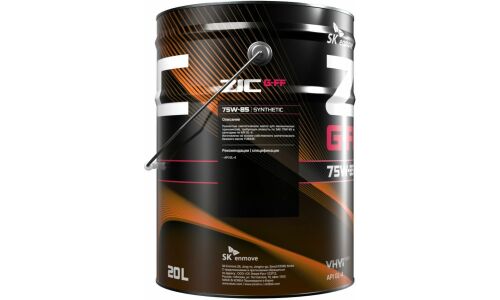 Масло трансмиссионное ZIC G-FF 75w85, синтетическое, API GL-4, для МКПП, 20л, арт. 192626