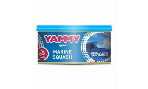 Ароматизатор на торпедо Yammy Marine Squash (Морская свежесть), с растительным наполнителем, баночка 42г, арт. D011