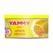 Ароматизатор на торпедо Yammy Lemon Squash (Лимонная свежесть), с растительным наполнителем, баночка 42г, арт. D013 Ароматизатор на торпедо Yammy Lemon Squash (Лимонная свежесть), с растительным наполнителем, баночка 42г, арт. D013