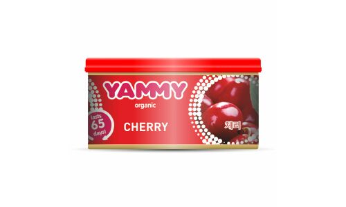 Ароматизатор на торпедо Yammy Cherry (Вишня), с растительным наполнителем, баночка 42г, арт. D021