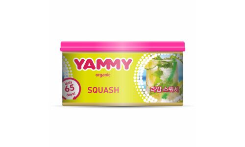Ароматизатор на торпедо Yammy Squash (Свежесть), с растительным наполнителем, баночка 42г, арт. D012