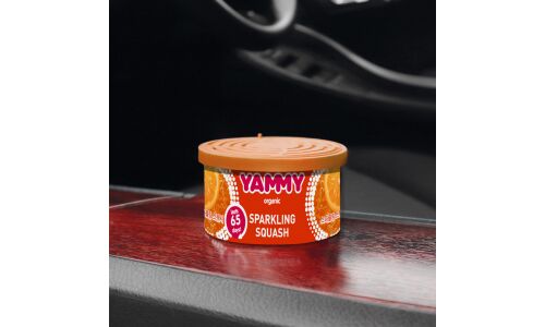 Ароматизатор на торпедо Yammy Sparkling Squash (Свежесть), с растительным наполнителем, баночка 42г, арт. D015