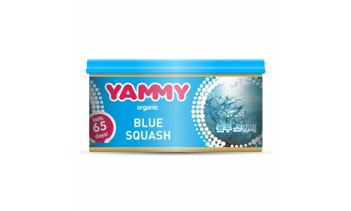 Ароматизатор на торпедо Yammy Blue Squash (Свежесть), с растительным наполнителем, баночка 42г, арт. D017