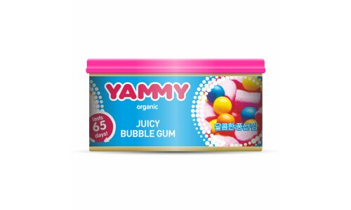 Ароматизатор на торпедо Yammy Bubble Gum (Бабл Гам), с растительным наполнителем, баночка 42г, арт. D020