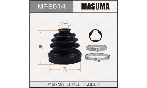 Пыльник привода Masuma, внутренний, резина, арт. MF-2814