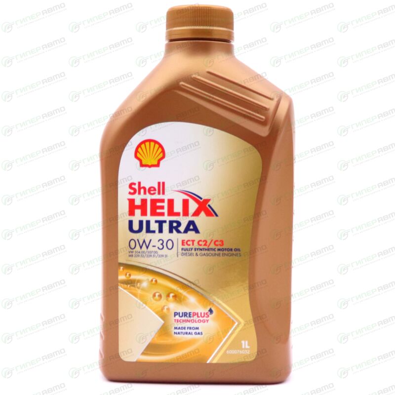 Масло моторное Shell Helix Ultra ECT 0w30, синтетическое, API SN, ACEA ...