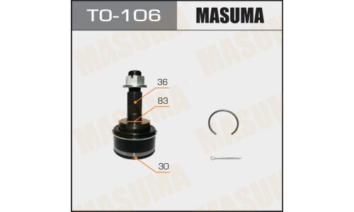 ШРУС Masuma, 30x83x36мм, для Toyota Land Cruiser, Lexus LX450D / LX460 / LX570, арт. TO-106