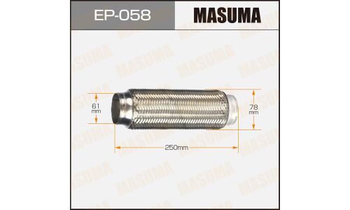 Гофра глушителя Masuma, 61x250мм, 2-слойная, арт. EP-058