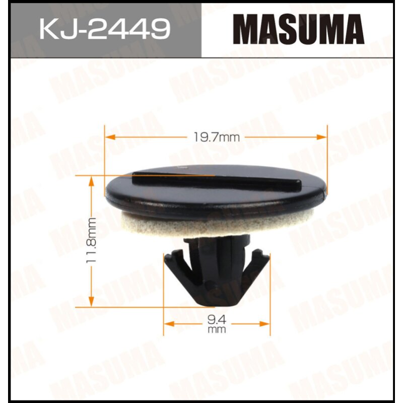 

Клипса крепежная MASUMA KJ-2449 (OEM 53857-47011) (стоимость за упаковку 50 шт