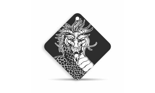 Ароматизатор подвесной Yammy «Квадрат» Lemon Squash (Лимонная свежесть), картон с пропиткой, арт. J011