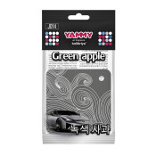 Ароматизатор подвесной Yammy «Квадрат» Green Apple (Зеленое яблоко), картон с пропиткой, арт. J014 Ароматизатор подвесной Yammy «Квадрат» Green Apple (Зеленое яблоко), картон с пропиткой, арт. J014