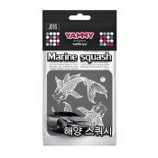 Ароматизатор подвесной Yammy «Квадрат» Marine Squash (Морская свежесть), картон с пропиткой, арт. J016 Ароматизатор подвесной Yammy «Квадрат» Marine Squash (Морская свежесть), картон с пропиткой, арт. J016