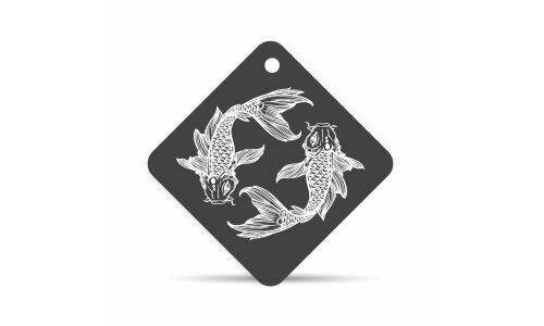 Ароматизатор подвесной Yammy «Квадрат» Marine Squash (Морская свежесть), картон с пропиткой, арт. J016