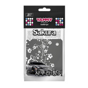 Ароматизатор подвесной Yammy «Квадрат» Sakura (Сакура), картон с пропиткой, арт. J017 Ароматизатор подвесной Yammy «Квадрат» Sakura (Сакура), картон с пропиткой, арт. J017