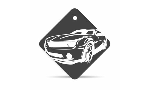 Ароматизатор подвесной Yammy «Квадрат» New Car (Новая машина), картон с пропиткой, арт. J018