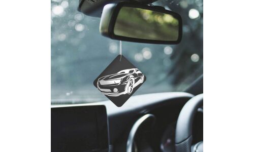 Ароматизатор подвесной Yammy «Квадрат» New Car (Новая машина), картон с пропиткой, арт. J018