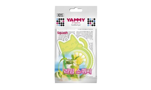 Ароматизатор подвесной Yammy «Котик» Squash (Свежесть), картон с пропиткой, арт. K015