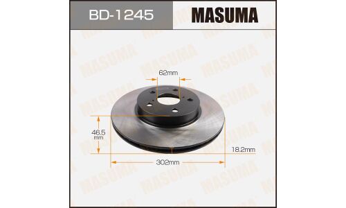 Тормозной диск Masuma передний, арт. BD-1245