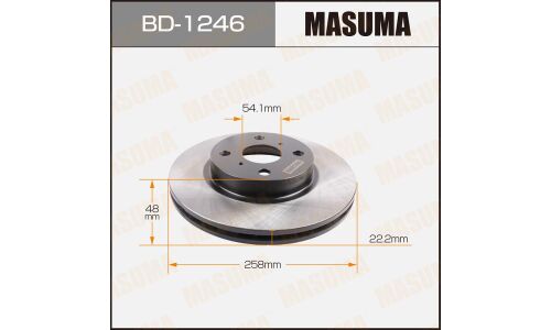 Тормозной диск Masuma передний, арт. BD-1246