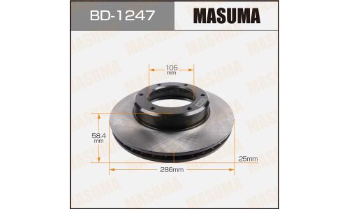 Тормозной диск Masuma передний, арт. BD-1247