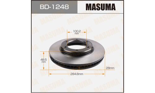 Тормозной диск Masuma передний, арт. BD-1248
