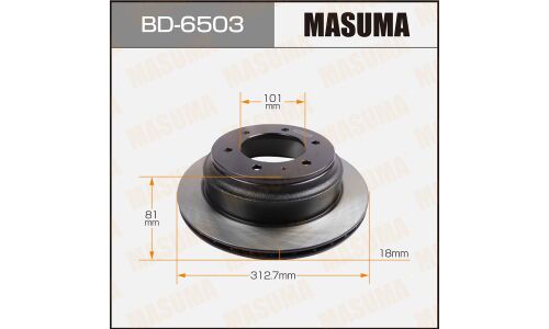 Тормозной диск Masuma задний, арт. BD-6503