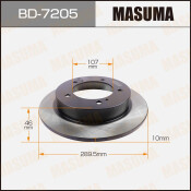 Тормозной диск Masuma передний, арт. BD-7205 Тормозной диск Masuma передний, арт. BD-7205