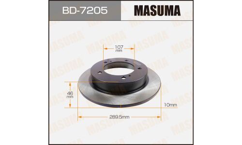 Тормозной диск Masuma передний, арт. BD-7205