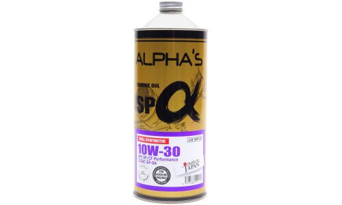 Масло моторное ALPHA'S 10w30 синтетическое, API SP/CF, ILSAC GF-6A, универсальное, 1л, арт. 809141