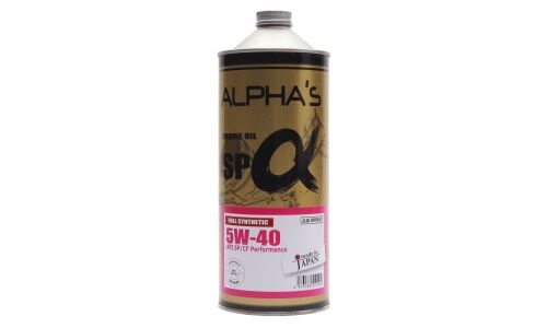 Масло моторное ALPHA'S 5w40 синтетическое, API SP/CF, универсальное, 1л, арт. 809541