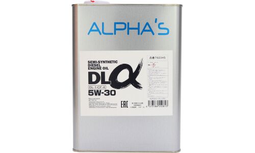 Масло моторное ALPHA'S 5w30 полусинтетическое, API CF-4, JASO DL-1, для дизельного двигателя, 4л, арт. 792345