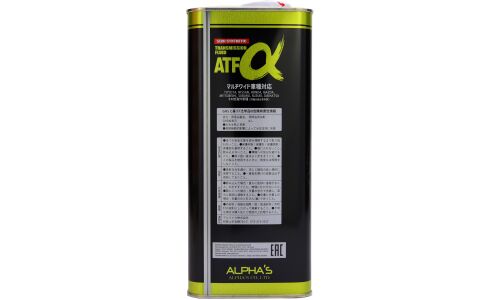 Масло трансмиссионное ALPHA'S ATF Wide 3-D, полусинтетическое, универсальное, для АКПП, 4л, арт. 792401