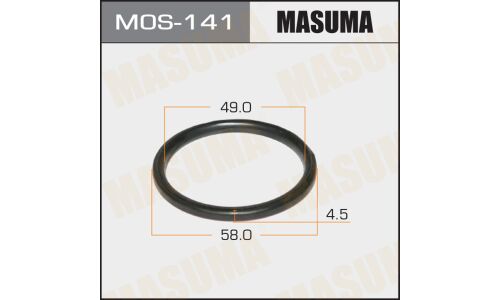 Кольцо уплотнительное выхлопной трубы Masuma, 49.5x58мм, металлическое, арт. MOS-141