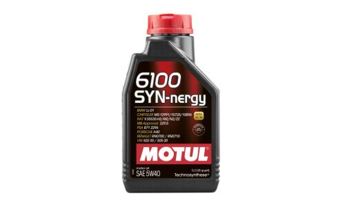 Масло моторное MOTUL 6100 SYN-nergy 5w40, полусинтетическое, API SN/CF, ACEA A3/B4, универсальное, 1л, арт. 103728/111689