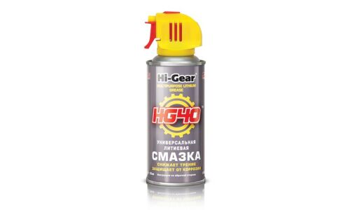 Смазка аэрозольная Hi-Gear Multipurpose Lithium Grease HG40, многоцелевая, проникающая, литиевая, баллон 125г, арт. HG5504