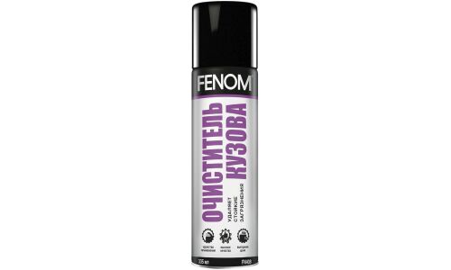 Очиститель кузова Fenom, от следов битума, наклеек и масляных пятен, аэрозоль 355мл, арт. FN408